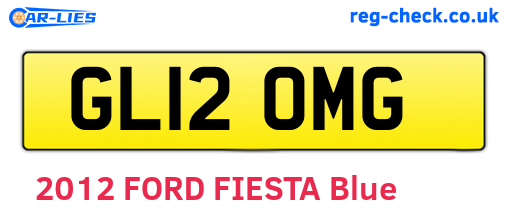 GL12OMG are the vehicle registration plates.