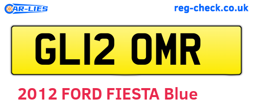 GL12OMR are the vehicle registration plates.