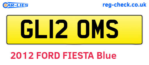 GL12OMS are the vehicle registration plates.