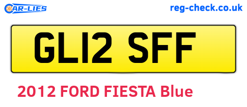 GL12SFF are the vehicle registration plates.