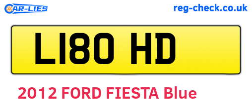 L18OHD are the vehicle registration plates.