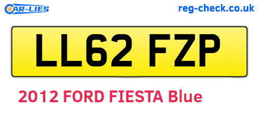 LL62FZP are the vehicle registration plates.