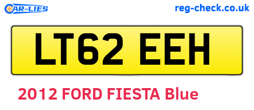 LT62EEH are the vehicle registration plates.