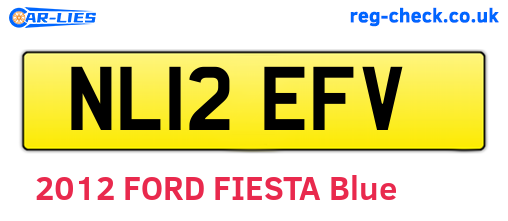 NL12EFV are the vehicle registration plates.