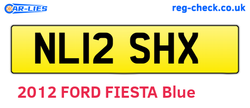 NL12SHX are the vehicle registration plates.