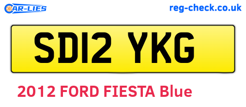 SD12YKG are the vehicle registration plates.