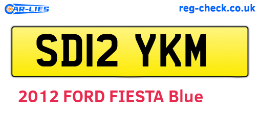 SD12YKM are the vehicle registration plates.