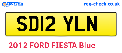 SD12YLN are the vehicle registration plates.