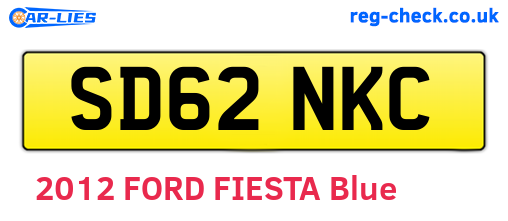 SD62NKC are the vehicle registration plates.