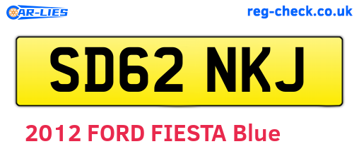 SD62NKJ are the vehicle registration plates.