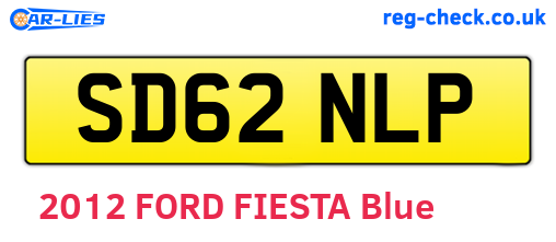 SD62NLP are the vehicle registration plates.