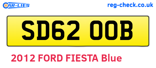 SD62OOB are the vehicle registration plates.