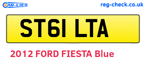 ST61LTA are the vehicle registration plates.