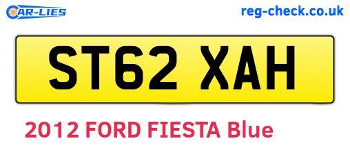 ST62XAH are the vehicle registration plates.