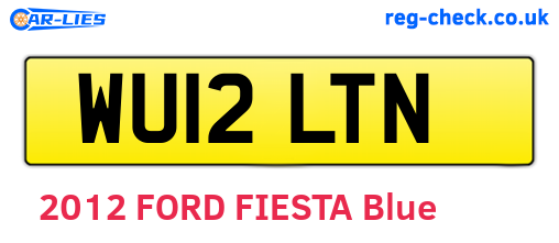 WU12LTN are the vehicle registration plates.