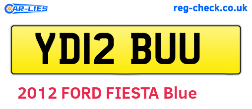 YD12BUU are the vehicle registration plates.