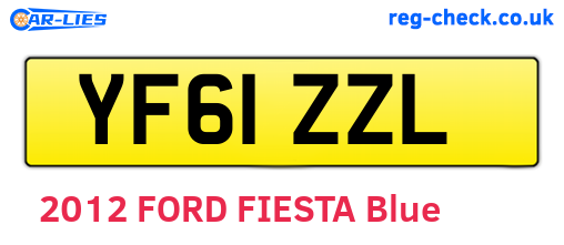 YF61ZZL are the vehicle registration plates.