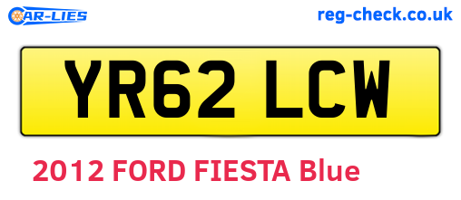 YR62LCW are the vehicle registration plates.