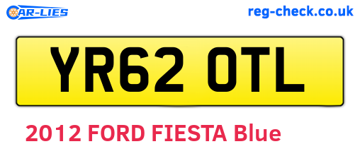 YR62OTL are the vehicle registration plates.