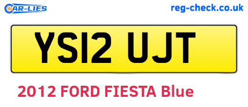 YS12UJT are the vehicle registration plates.