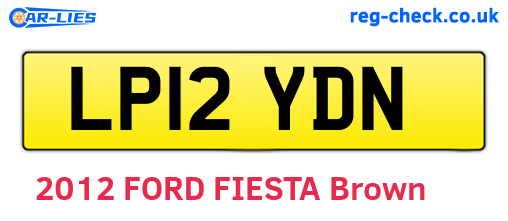 LP12YDN are the vehicle registration plates.