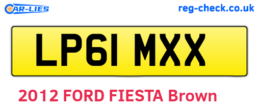 LP61MXX are the vehicle registration plates.
