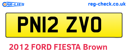 PN12ZVO are the vehicle registration plates.