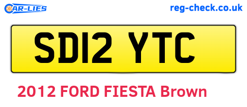 SD12YTC are the vehicle registration plates.