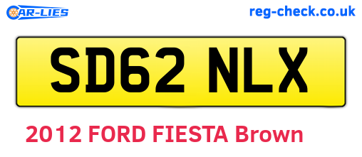 SD62NLX are the vehicle registration plates.