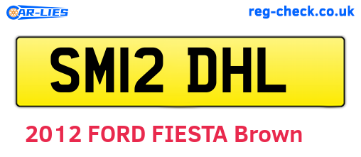 SM12DHL are the vehicle registration plates.