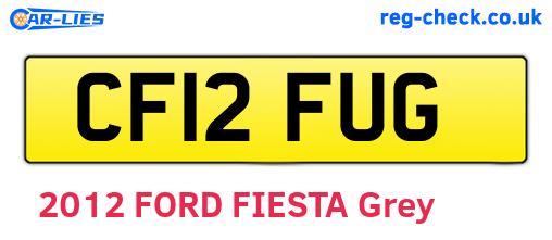 CF12FUG are the vehicle registration plates.