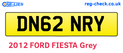 DN62NRY are the vehicle registration plates.