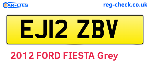 EJ12ZBV are the vehicle registration plates.