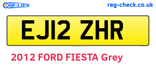 EJ12ZHR are the vehicle registration plates.