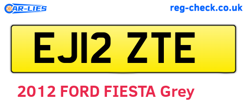 EJ12ZTE are the vehicle registration plates.