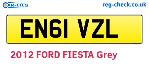 EN61VZL are the vehicle registration plates.