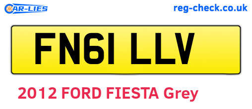 FN61LLV are the vehicle registration plates.