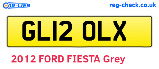 GL12OLX are the vehicle registration plates.