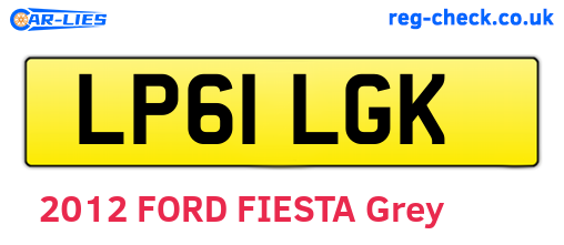 LP61LGK are the vehicle registration plates.