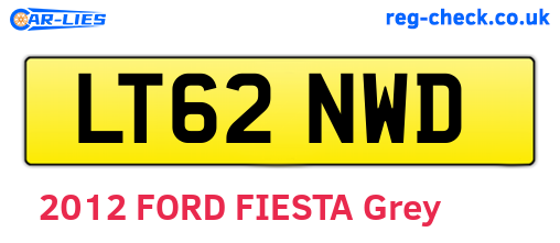 LT62NWD are the vehicle registration plates.