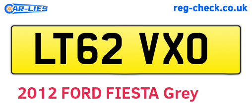 LT62VXO are the vehicle registration plates.