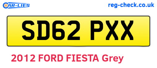 SD62PXX are the vehicle registration plates.