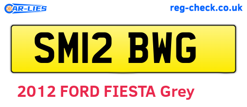 SM12BWG are the vehicle registration plates.