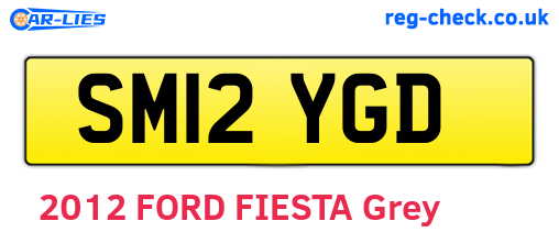 SM12YGD are the vehicle registration plates.