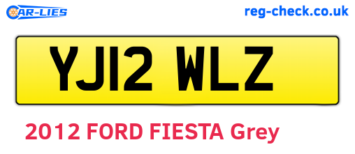 YJ12WLZ are the vehicle registration plates.