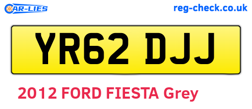 YR62DJJ are the vehicle registration plates.