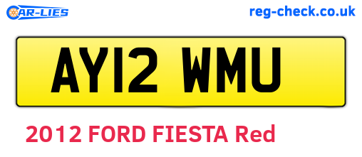 AY12WMU are the vehicle registration plates.