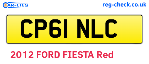CP61NLC are the vehicle registration plates.