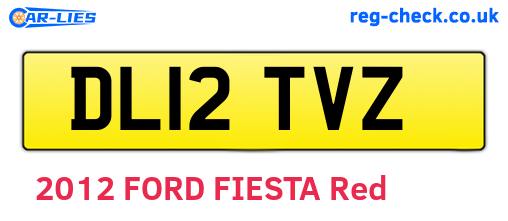 DL12TVZ are the vehicle registration plates.