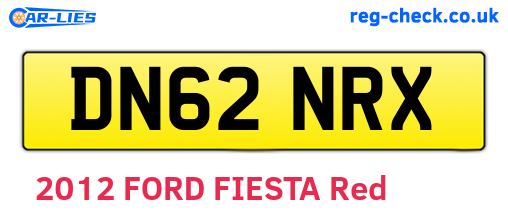 DN62NRX are the vehicle registration plates.